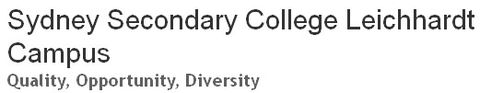 Sydney Secondary College Leichhardt Campus - Melbourne School 0