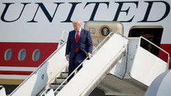 Trump explains why he's flying old Air Force One back to DC Melbourne School
